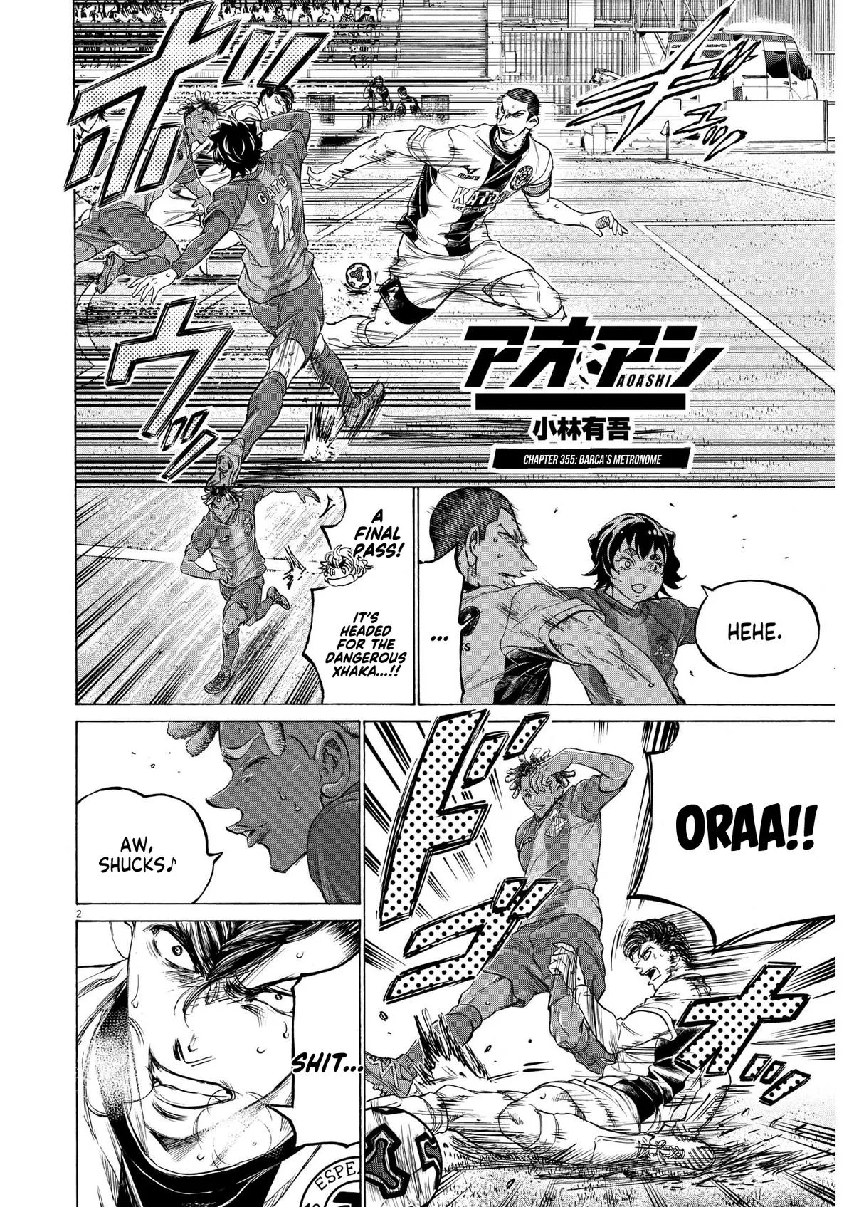 Ao Ashi Chapter 355 – Page 2