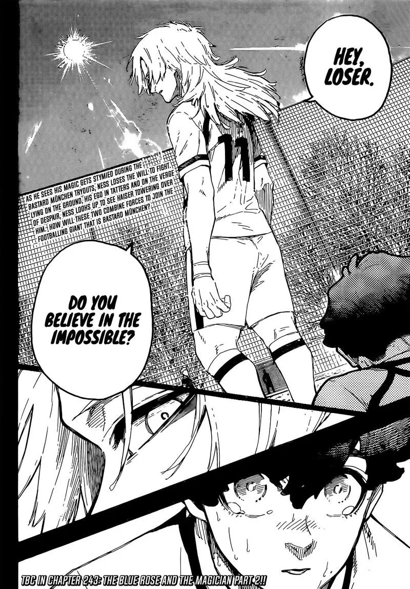 Blue Lock Chapter 242: The Blue Rose and the Magician Part 1 – Page 20