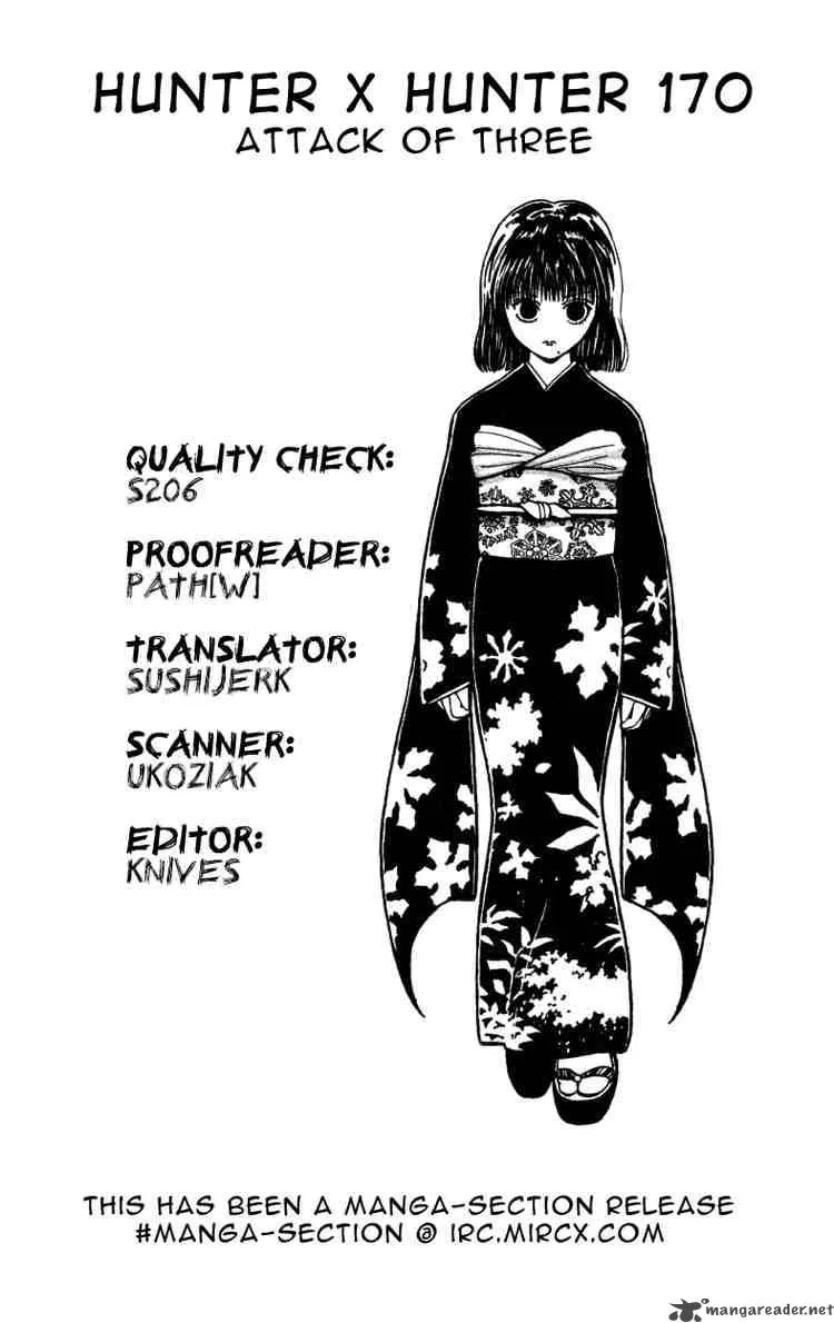 Hunter X Hunter Chapter 170: Attack Of Three 1 – Page 16