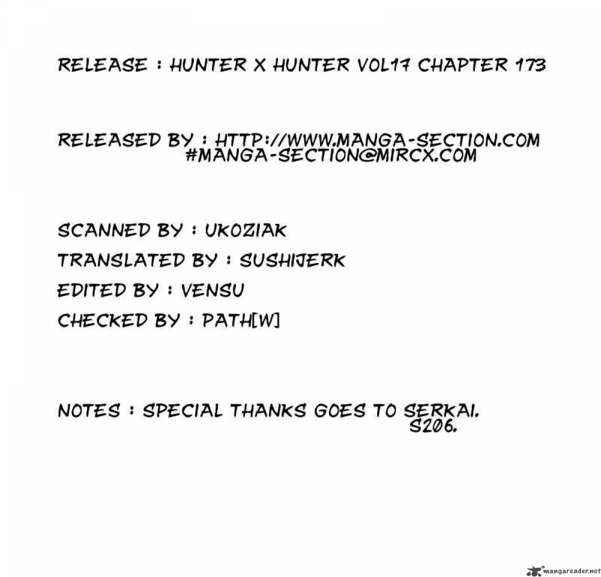Hunter X Hunter Chapter 173: Attack Of Three 4 – Page 17
