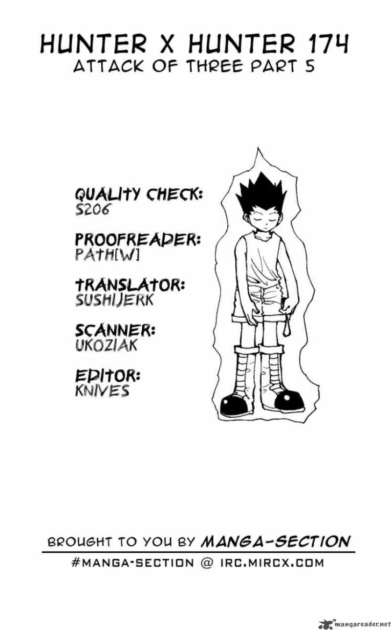 Hunter X Hunter Chapter 174: Attack Of Three 5 – Page 16