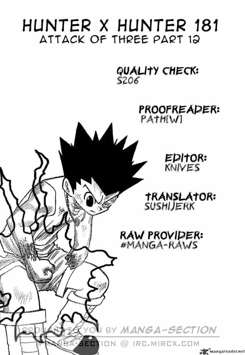 Hunter X Hunter Chapter 181: Attack Of Three 12 – Page 14