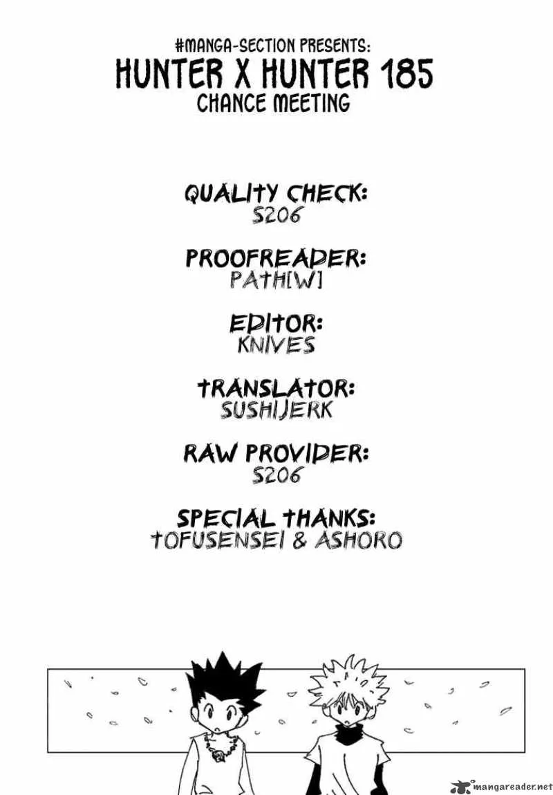 Hunter X Hunter Chapter 185: Change Meeting – Page 17