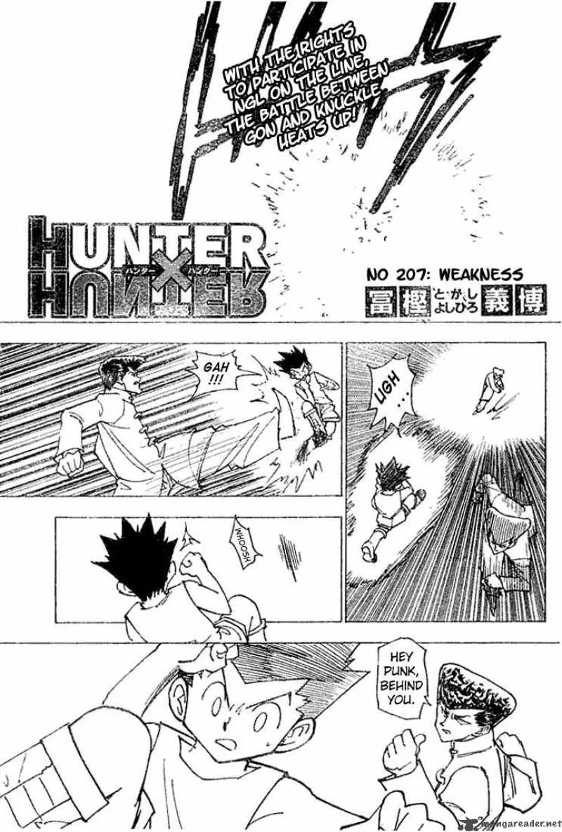 Hunter X Hunter Chapter 207: Weakness 1 – Page 2