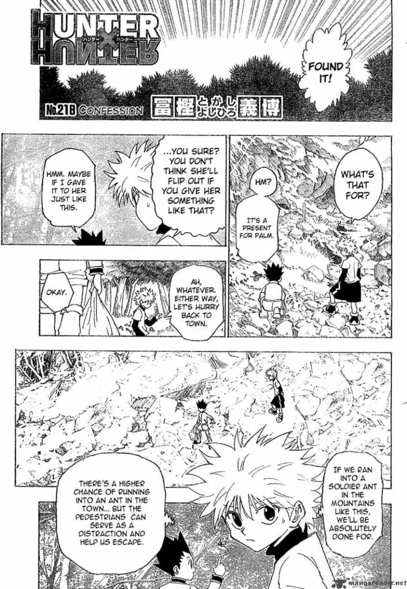 Hunter X Hunter Chapter 218: Confession – Page 2