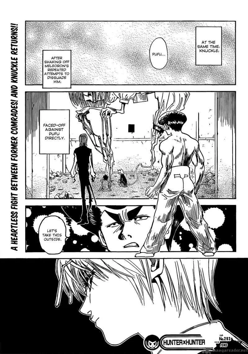 Hunter X Hunter Chapter 293: Metamorphosis – Page 19