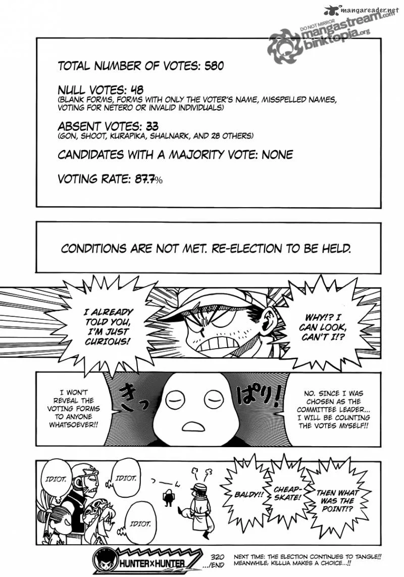 Hunter X Hunter Chapter 320: Voting – Page 16