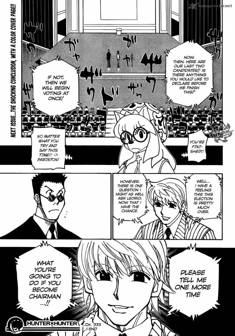 Hunter X Hunter Chapter 333: Rumbles – Page 18