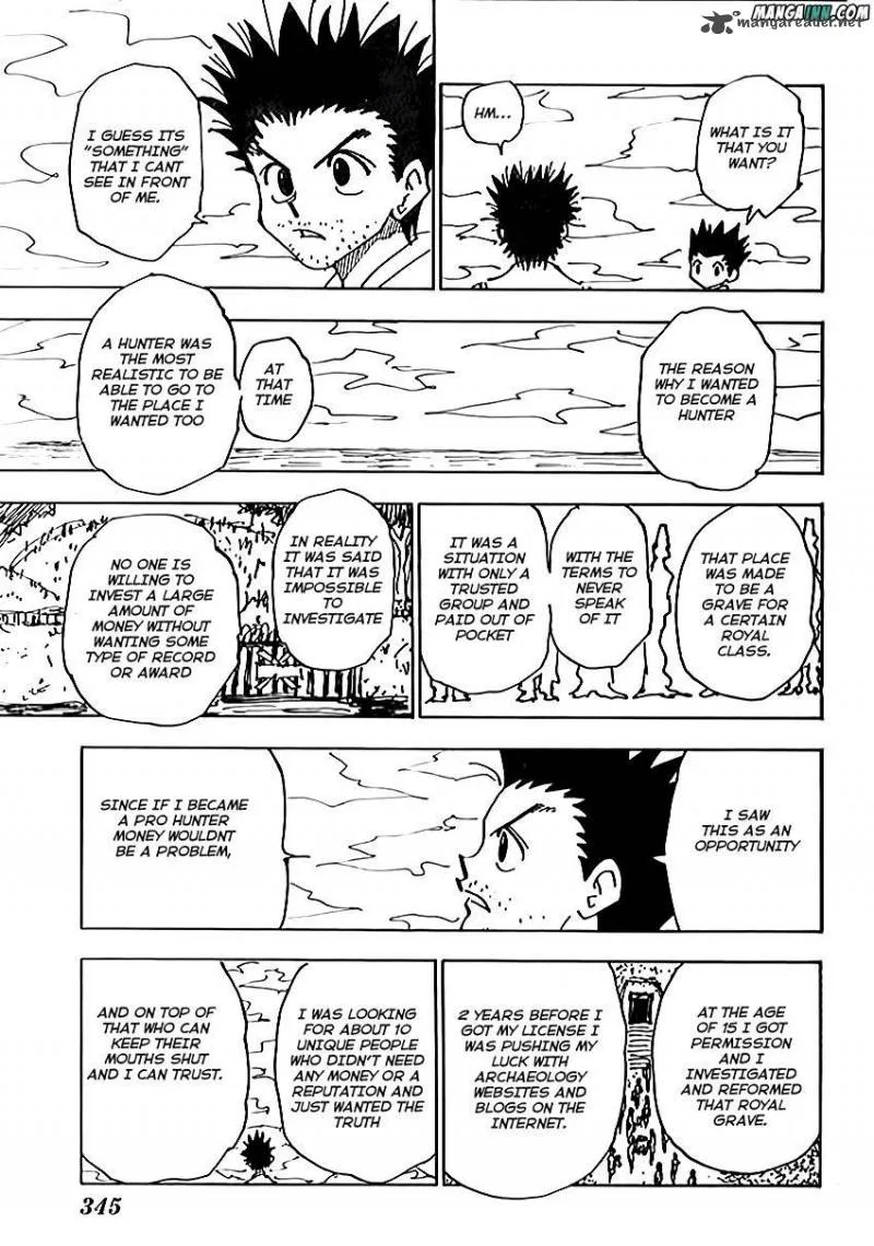 Hunter X Hunter Chapter 338: Up In The Trees – Page 12