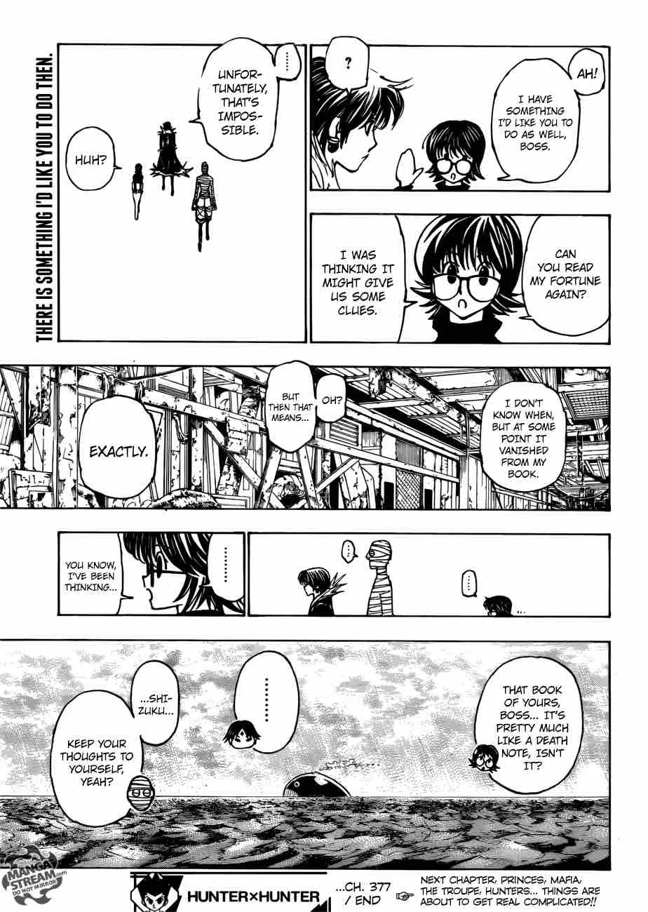 Hunter X Hunter Chapter 377: Scheme – Page 17