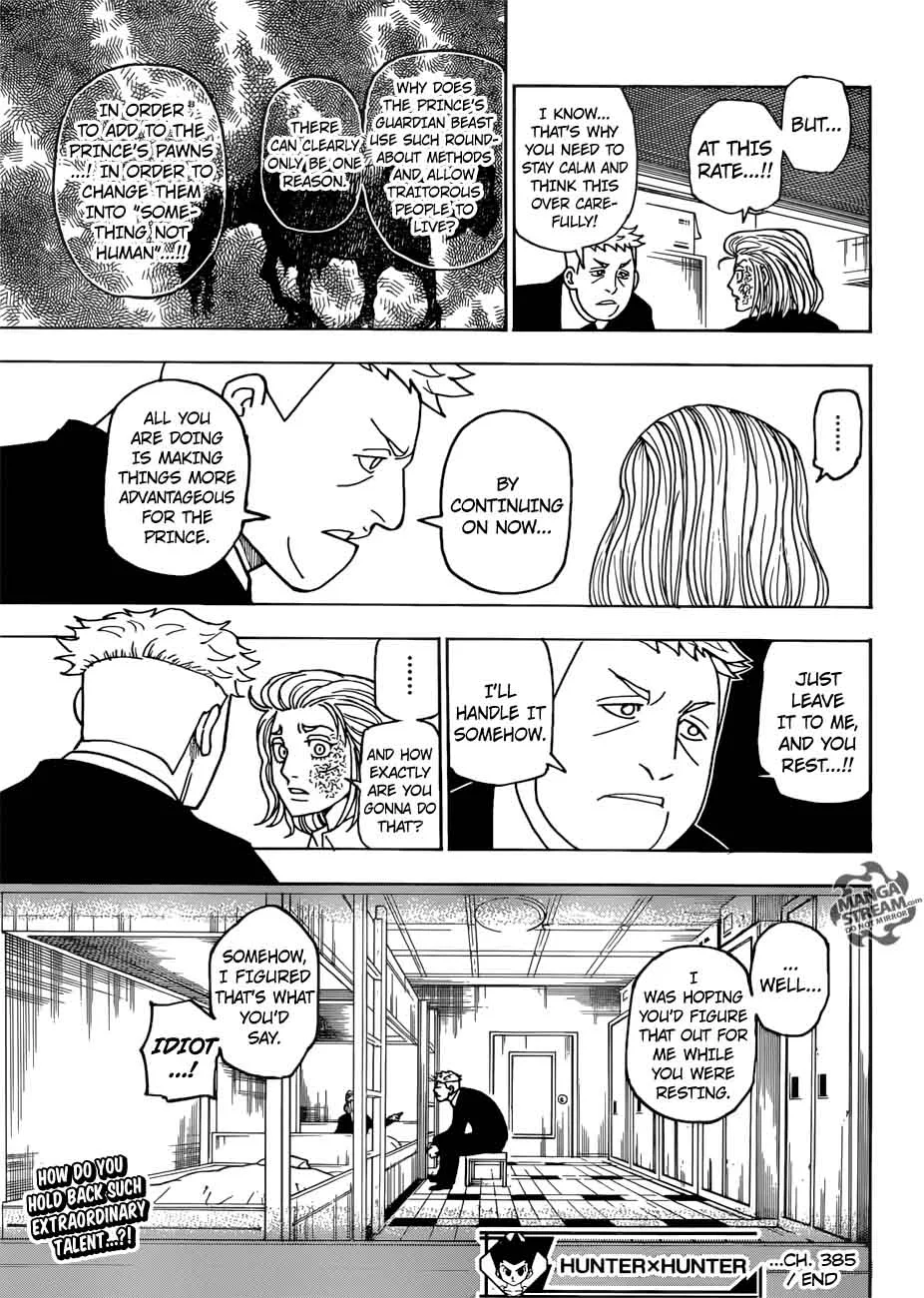 Hunter X Hunter Chapter 385: Warning – Page 19