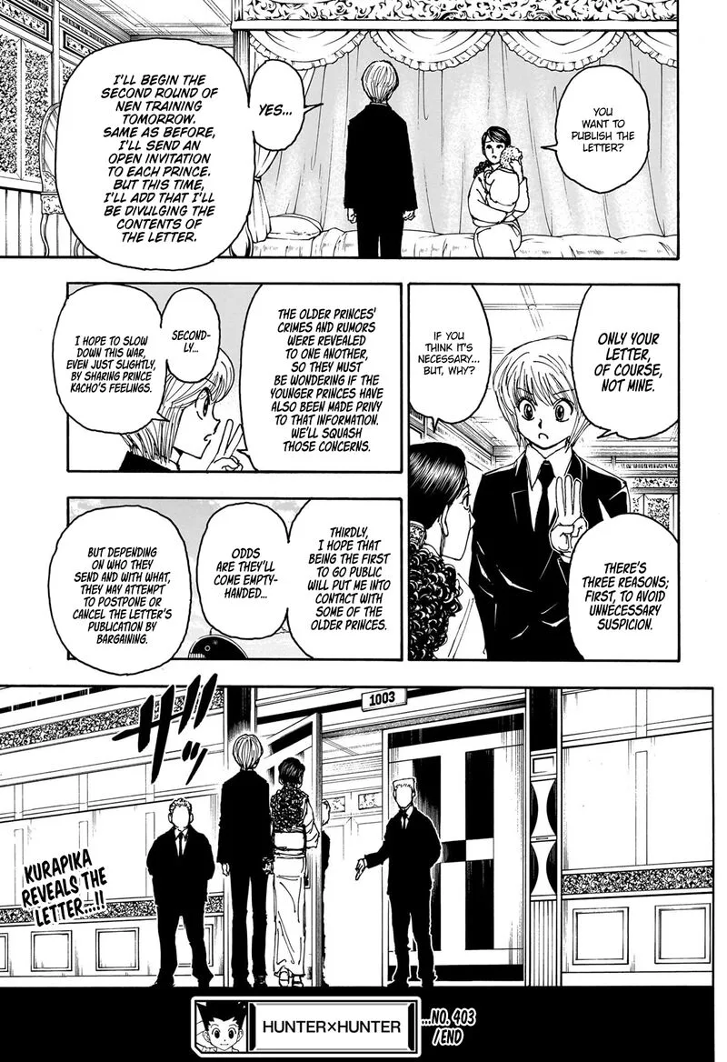 Hunter X Hunter Chapter 403 – Page 20