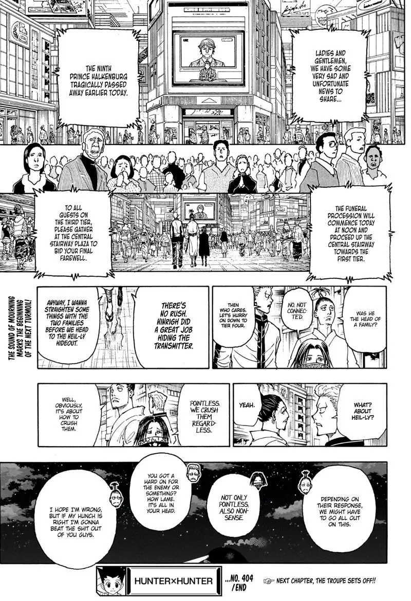Hunter X Hunter Chapter 404 – Page 20