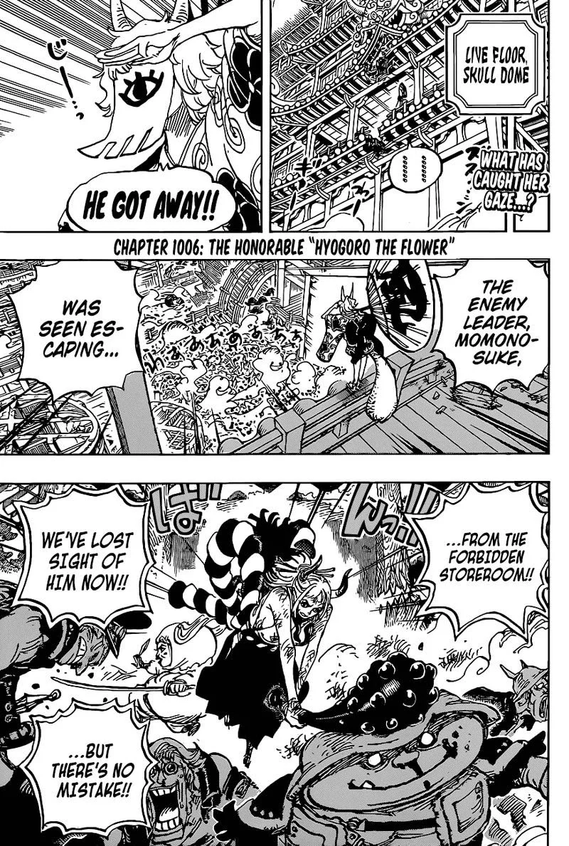 One Piece Chapter 1006: The honorable "Hyogoro the flower" – Page 3