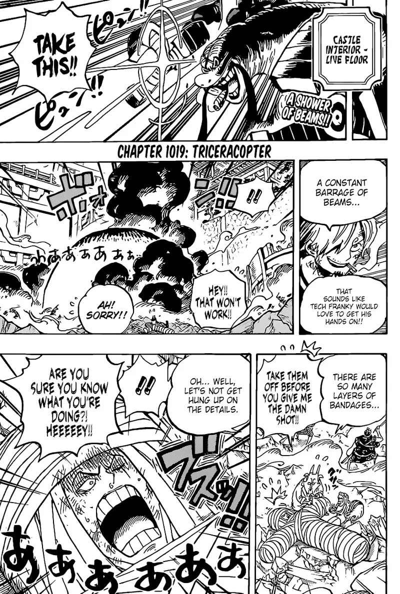 One Piece Chapter 1019: Triceracopter – Page 4