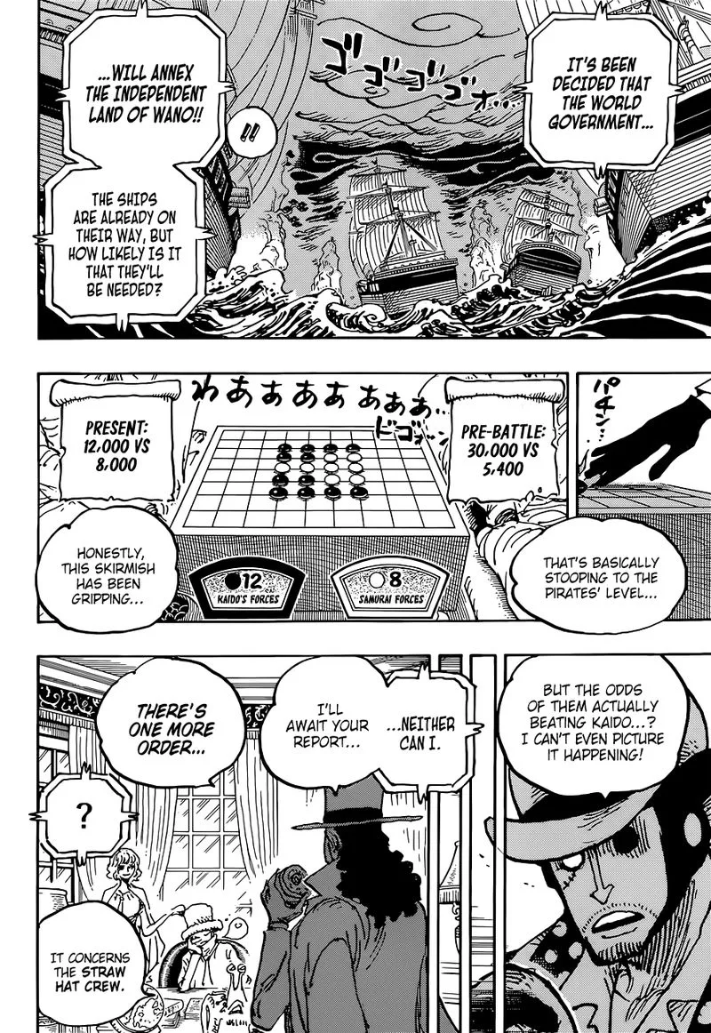 One Piece Chapter 1028: Brachiosaur-Hiss – Page 4