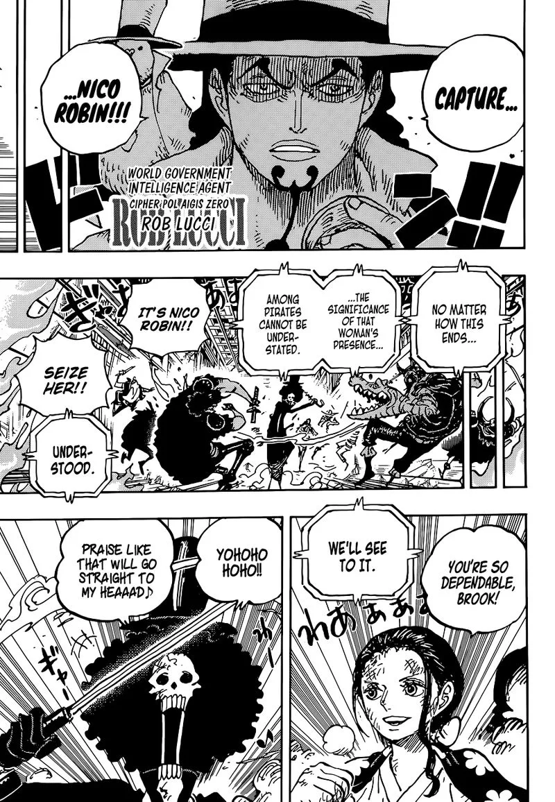 One Piece Chapter 1028: Brachiosaur-Hiss – Page 5