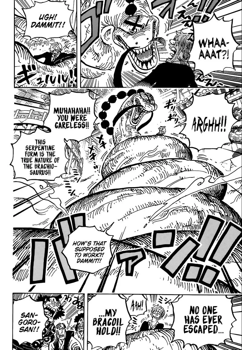 One Piece Chapter 1028: Brachiosaur-Hiss – Page 14
