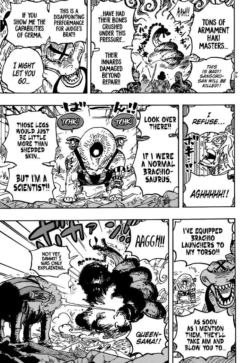 One Piece Chapter 1028: Brachiosaur-Hiss – Page 15