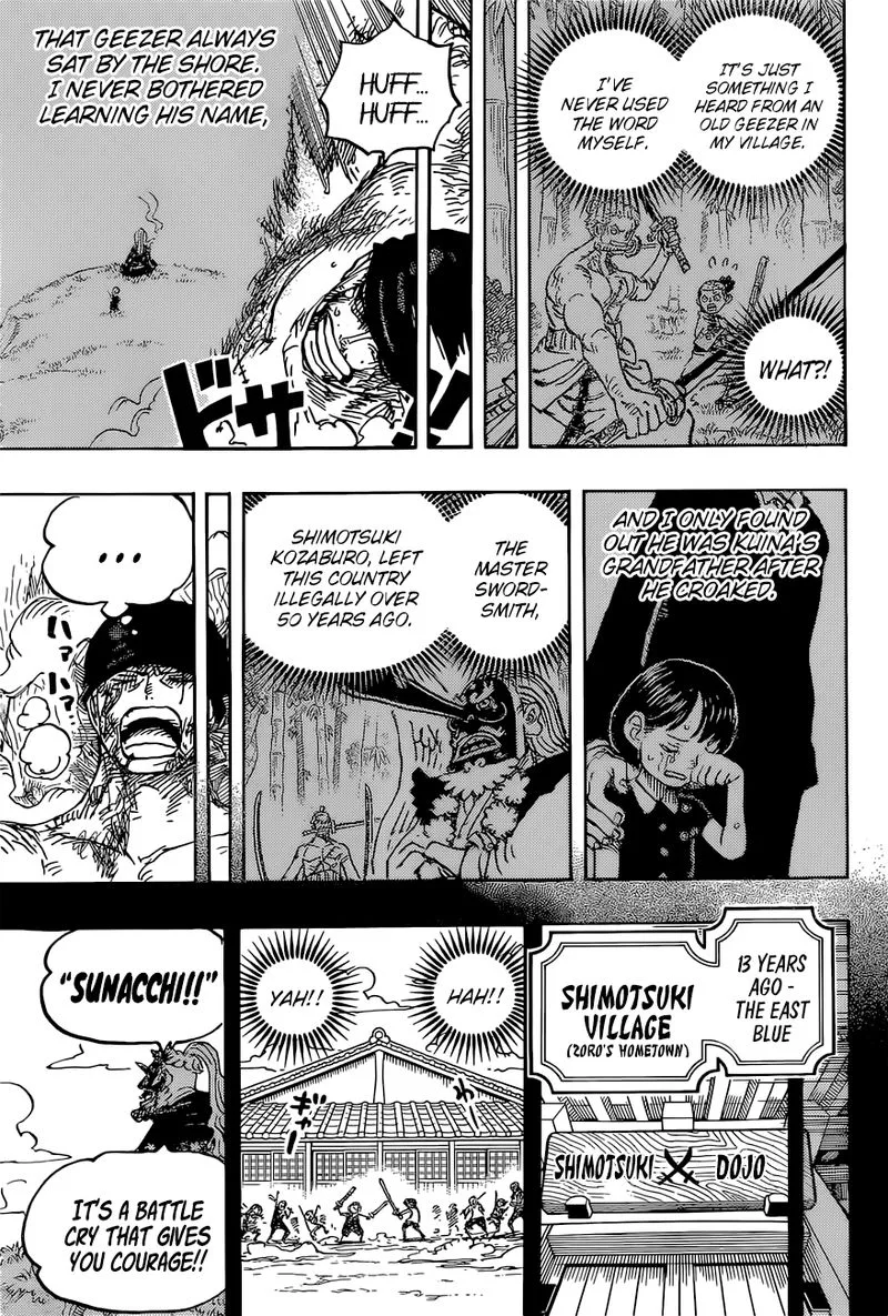 One Piece Chapter 1033: Shimotsuki Kozaburo – Page 11