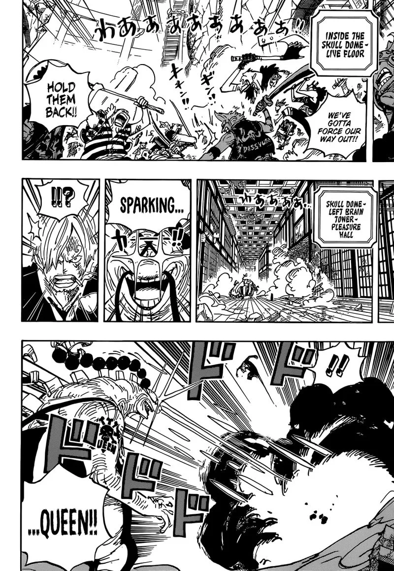 One Piece Chapter 1034: Sanji vs. Queen – Page 4