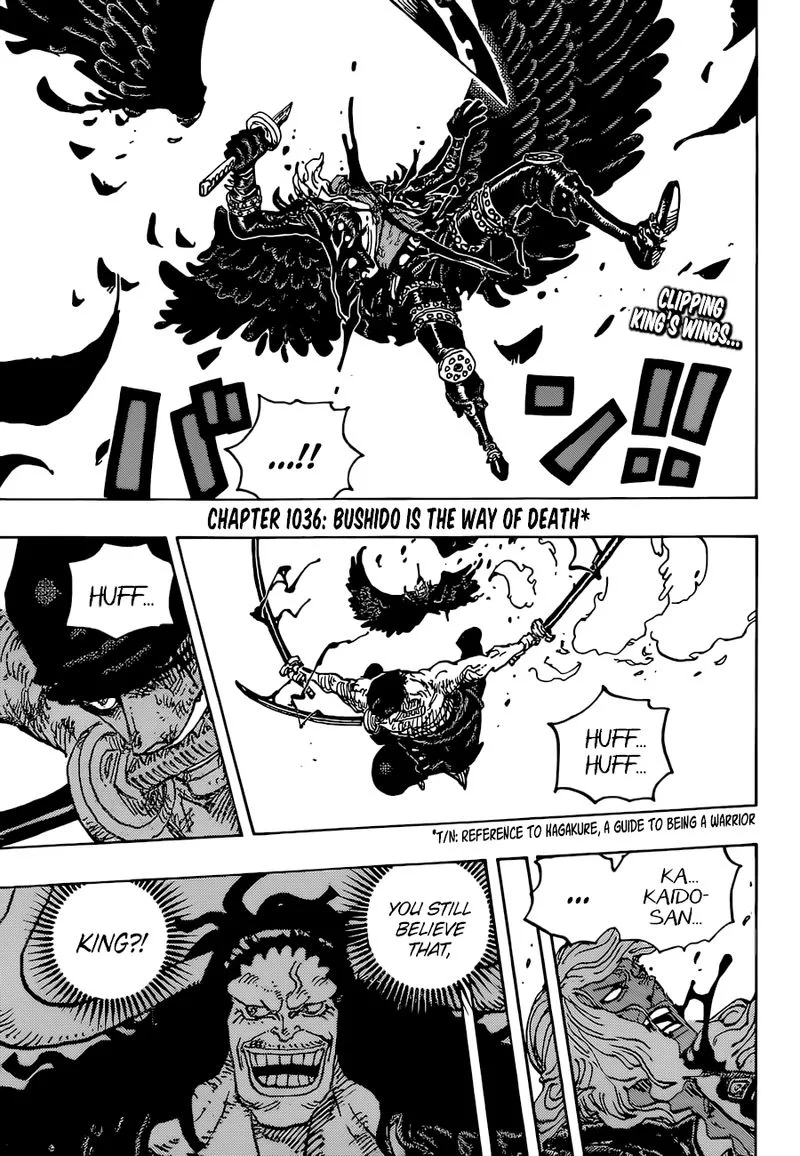 One Piece Chapter 1036: Bushido is the way of Death – Page 3