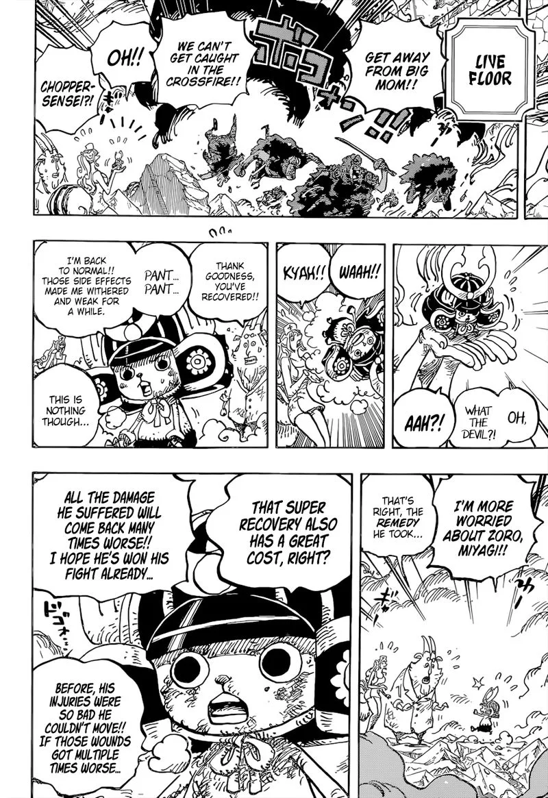 One Piece Chapter 1038: Kid & Law vs. Big Mom – Page 4