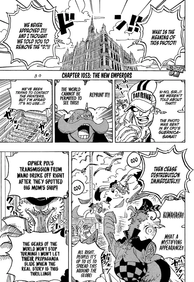 One Piece Chapter 1053: The New Emperors – Page 3