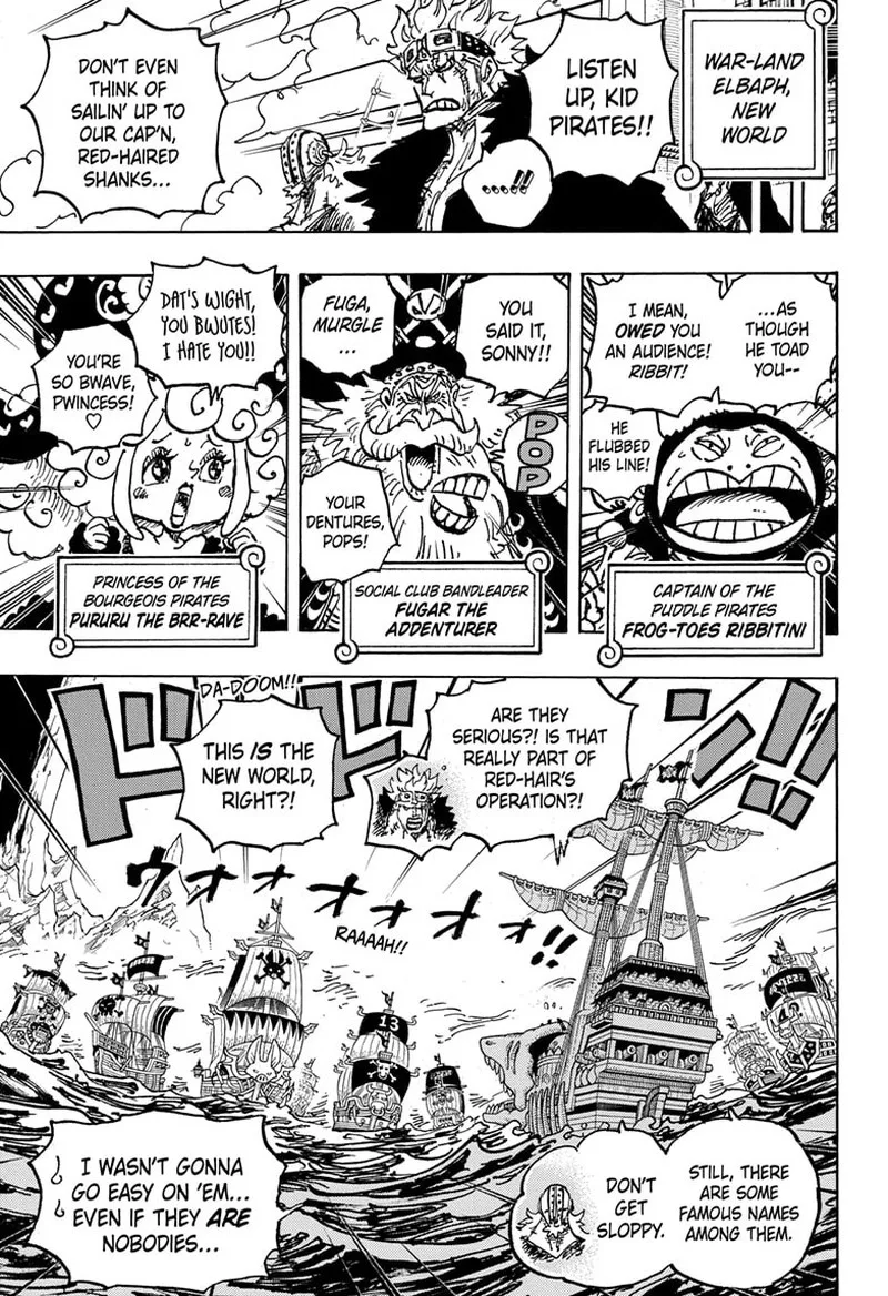 One Piece Chapter 1079: The Emperor's Crew, the Red-Haired Pirates – Page 5