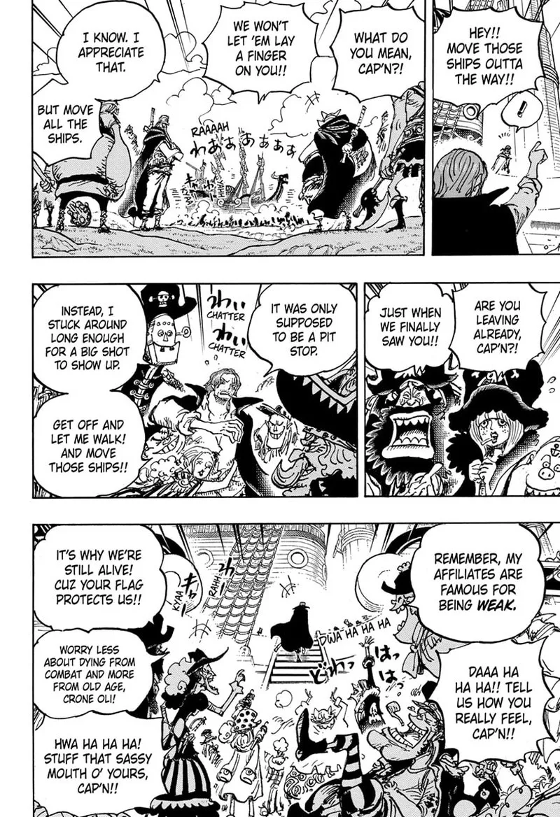 One Piece Chapter 1079: The Emperor's Crew, the Red-Haired Pirates – Page 6