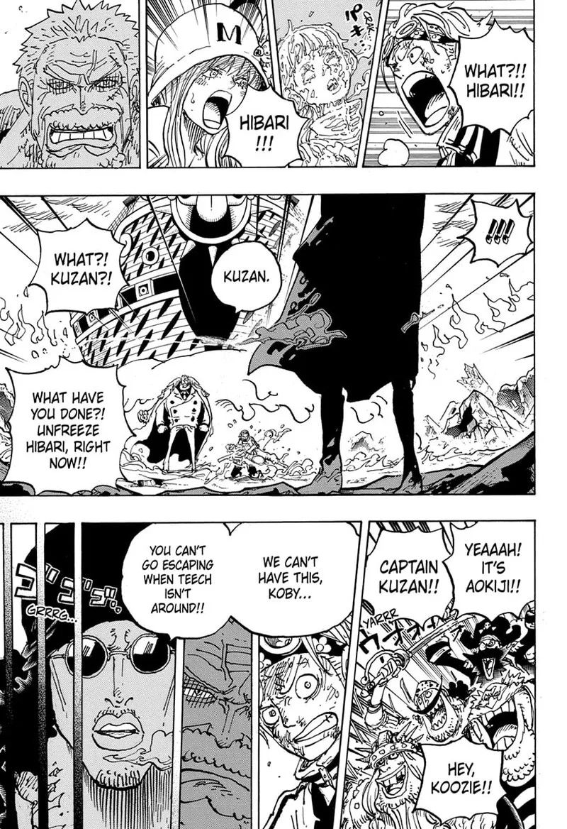 One Piece Chapter 1081: Tenth Ship Captain of the Blackbeard Pirates, Kuzan – Page 6