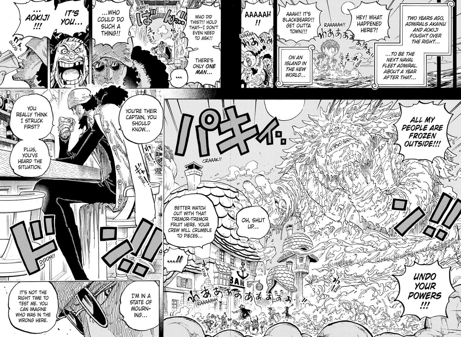 One Piece Chapter 1081: Tenth Ship Captain of the Blackbeard Pirates, Kuzan – Page 7