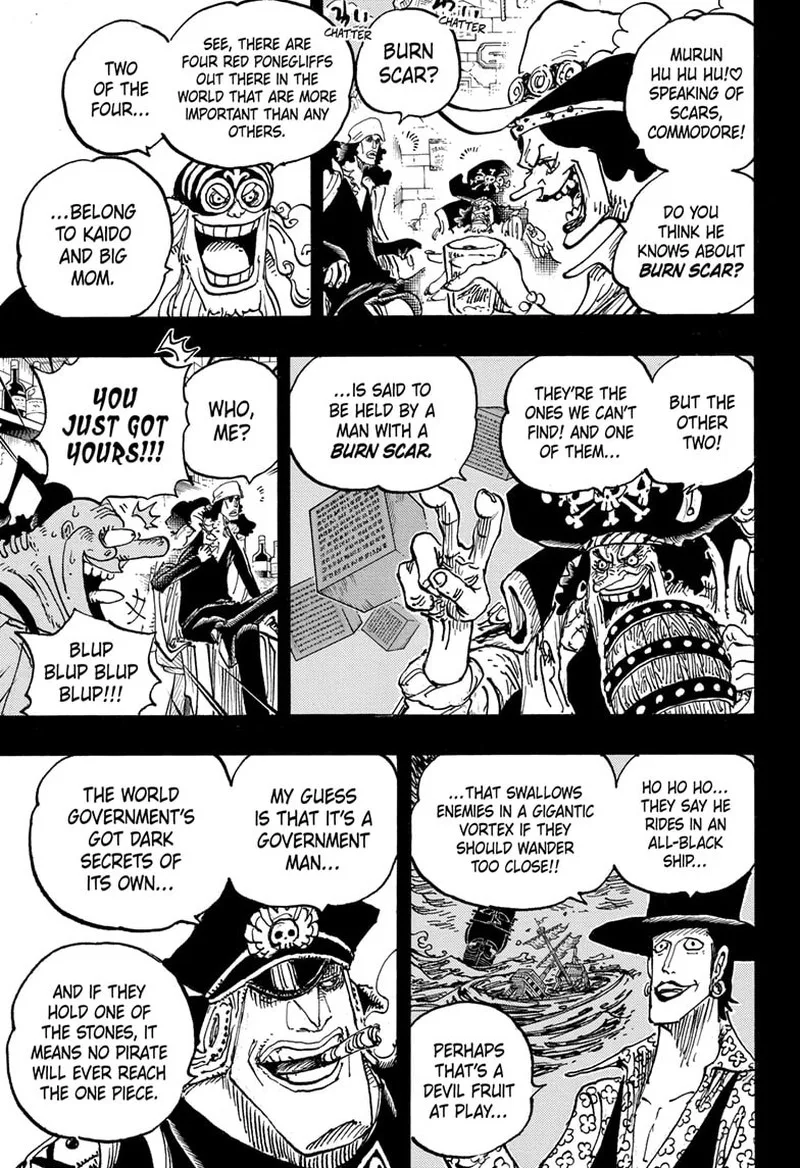 One Piece Chapter 1081: Tenth Ship Captain of the Blackbeard Pirates, Kuzan – Page 9