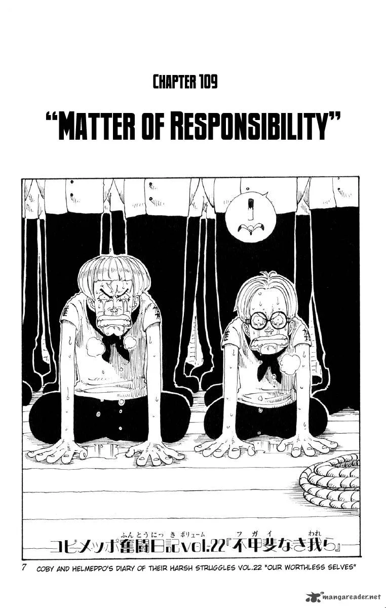 One Piece Chapter 109: Problems with Responsibilty – Page 7