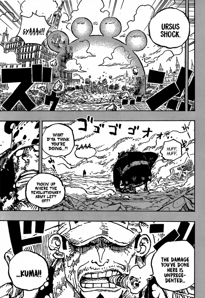 One Piece Chapter 1092: Tyrant Kuma’s Rampage through the Holy Land – Page 3