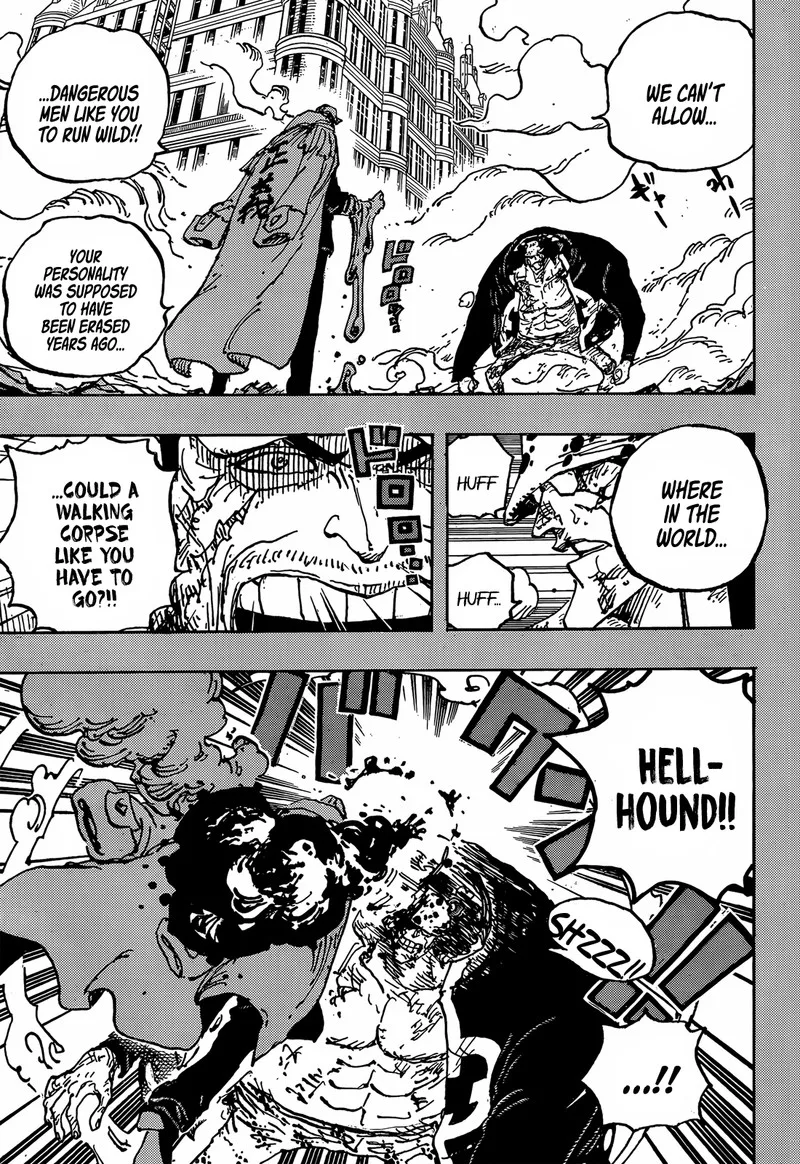 One Piece Chapter 1092: Tyrant Kuma’s Rampage through the Holy Land – Page 5