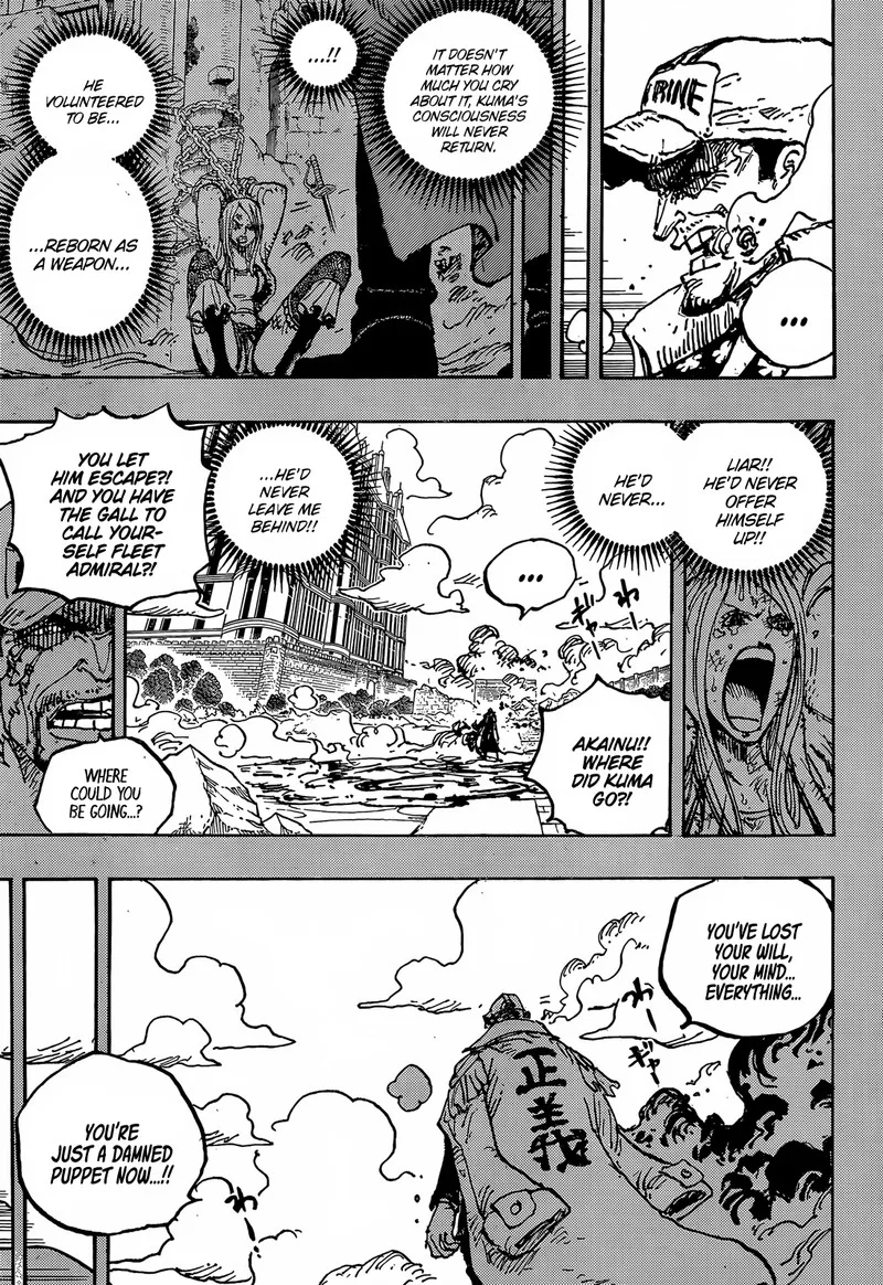 One Piece Chapter 1092: Tyrant Kuma’s Rampage through the Holy Land – Page 7