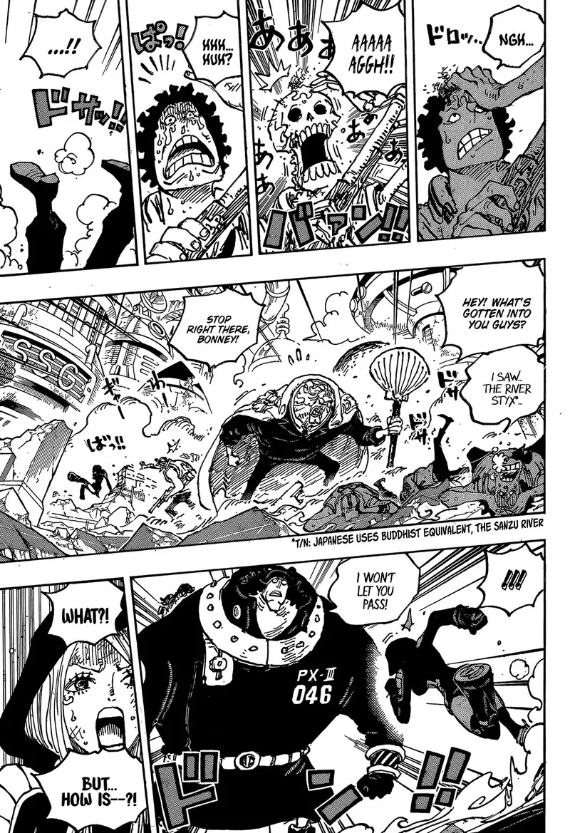 One Piece Chapter 1094: St. Jay Garcia Saturn of the Five Elders - The Defence Science Warrior God – Page 5