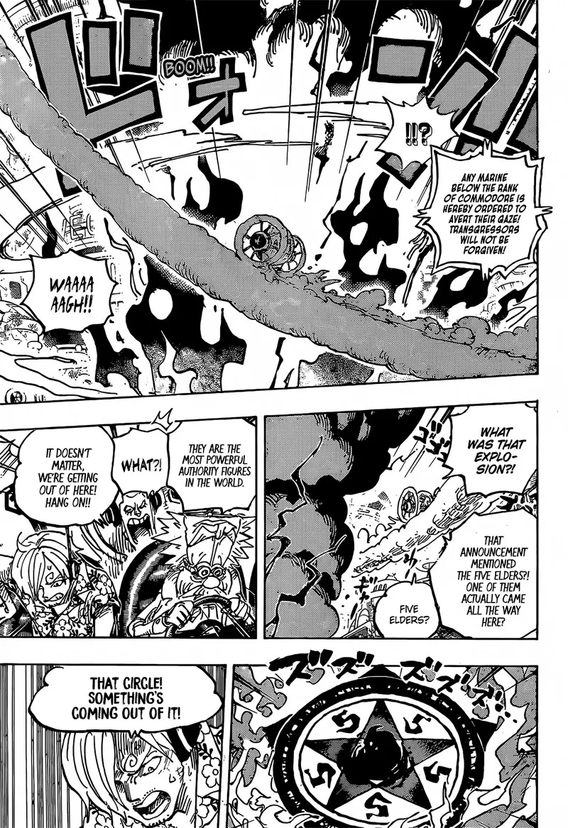One Piece Chapter 1094: St. Jay Garcia Saturn of the Five Elders - The Defence Science Warrior God – Page 11