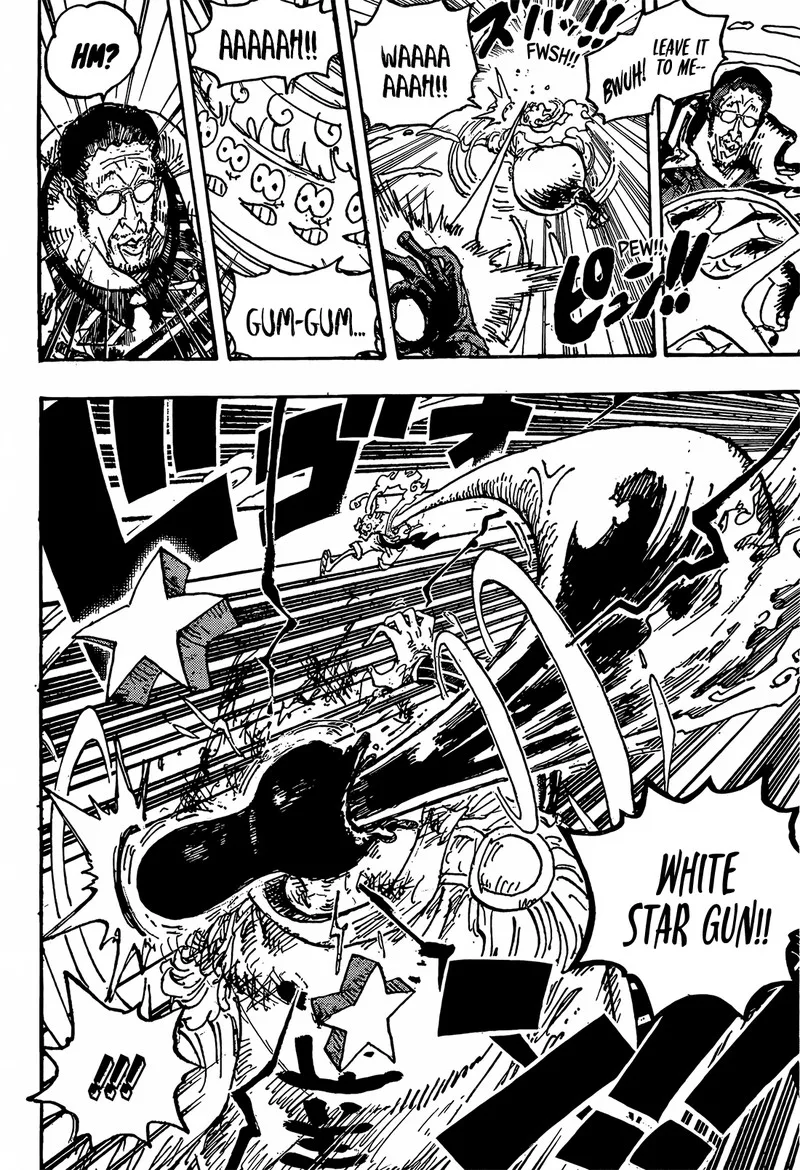 One Piece Chapter 1094: St. Jay Garcia Saturn of the Five Elders - The Defence Science Warrior God – Page 14