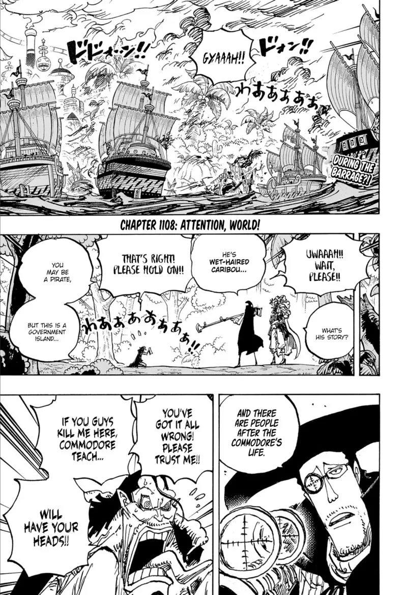 One Piece Chapter 1108: Attention, World! – Page 3
