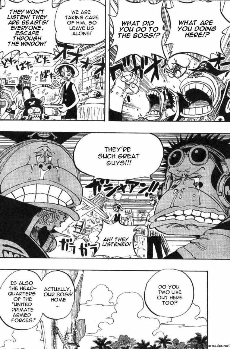 One Piece Chapter 228: United Primate Armed Forces Chief Captain-Monbran Cricket – Page 4