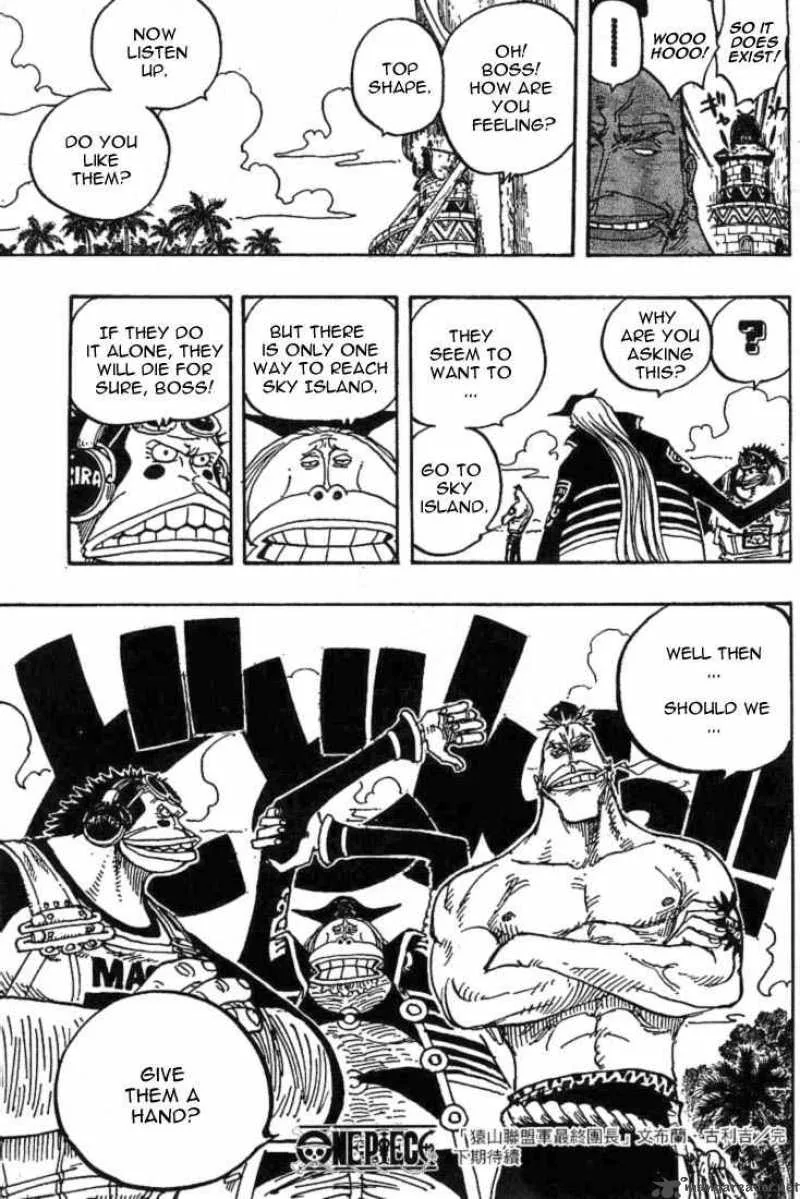 One Piece Chapter 228: United Primate Armed Forces Chief Captain-Monbran Cricket – Page 19