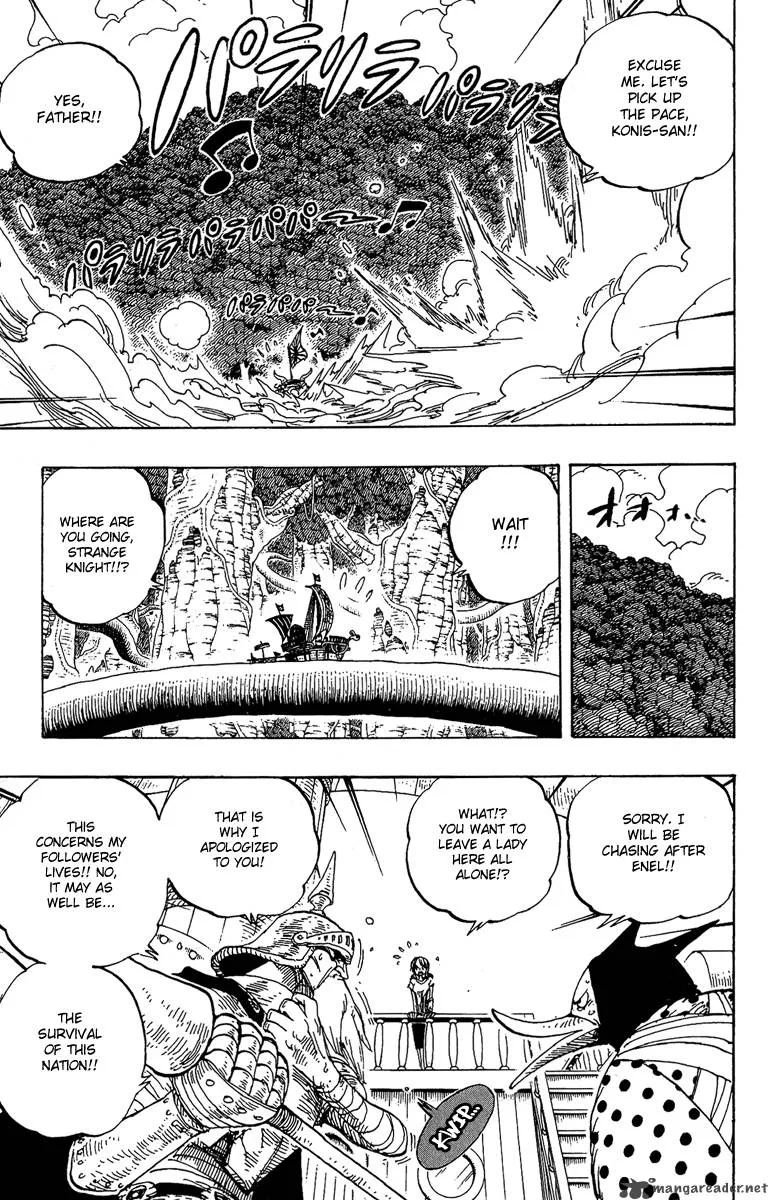 One Piece Chapter 264: Warrior Kamakiri V.s. God Enerli – Page 3