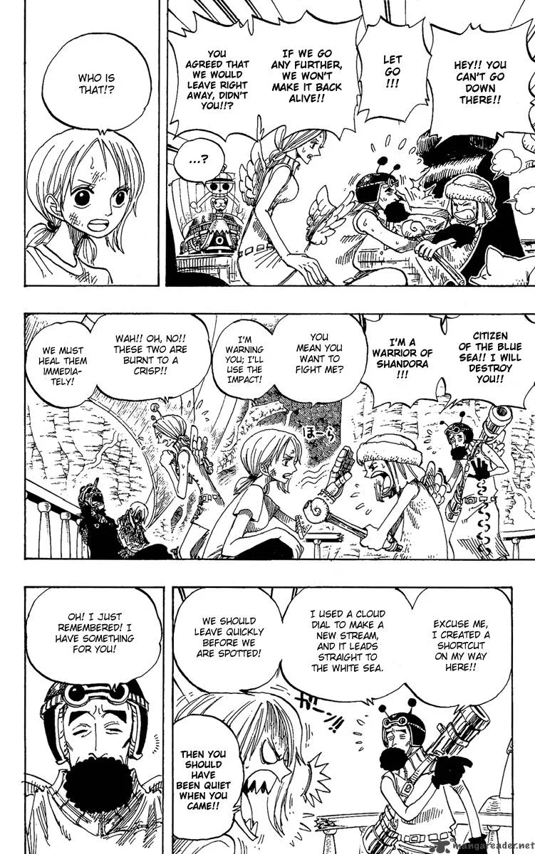 One Piece Chapter 264: Warrior Kamakiri V.s. God Enerli – Page 6