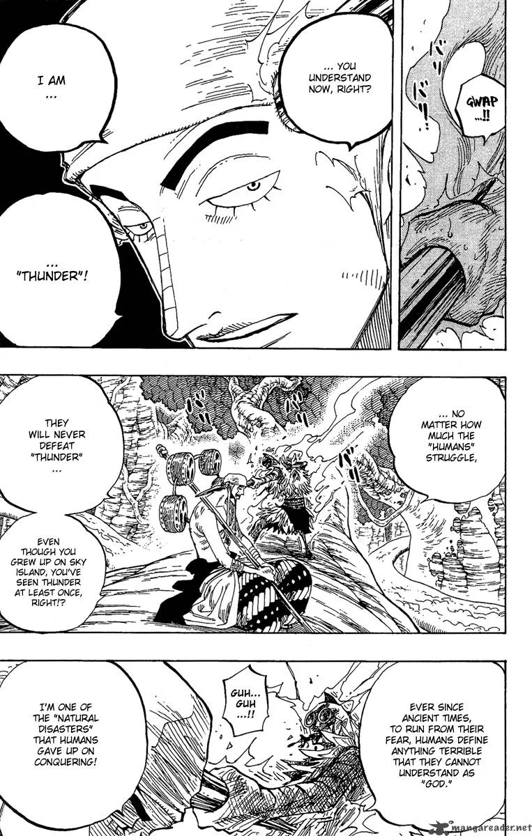 One Piece Chapter 264: Warrior Kamakiri V.s. God Enerli – Page 13