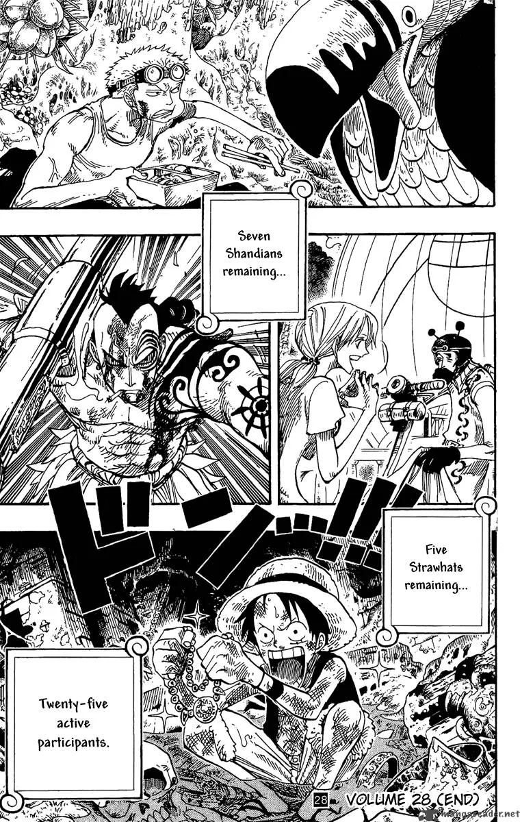 One Piece Chapter 264: Warrior Kamakiri V.s. God Enerli – Page 19