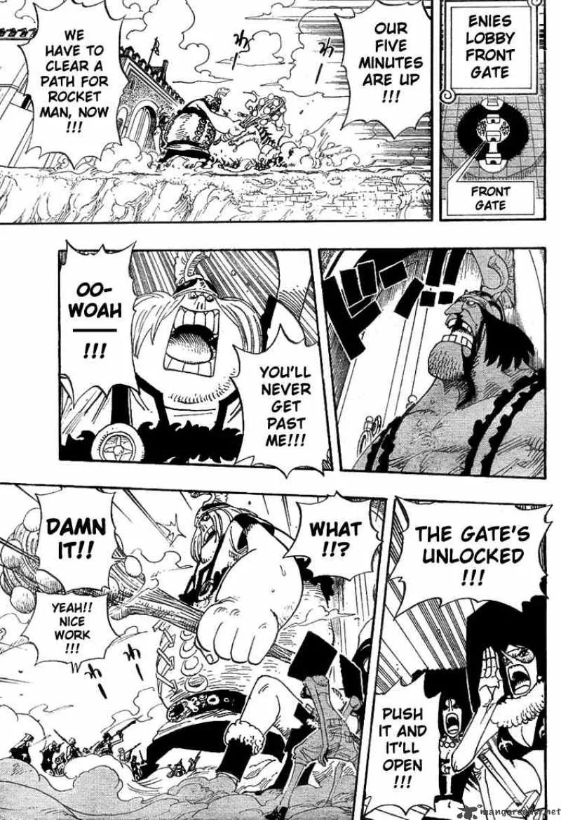 One Piece Chapter 380: The Train's Arrival At Enies Lobby Main Land – Page 3