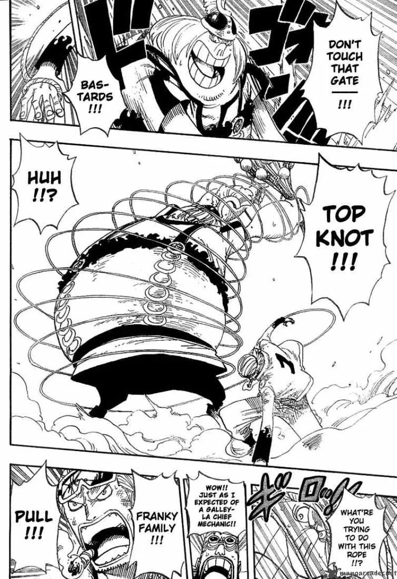 One Piece Chapter 380: The Train's Arrival At Enies Lobby Main Land – Page 4