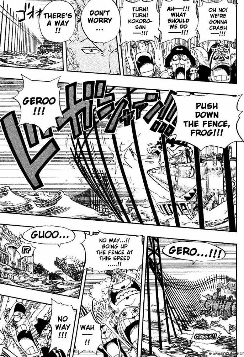 One Piece Chapter 380: The Train's Arrival At Enies Lobby Main Land – Page 9